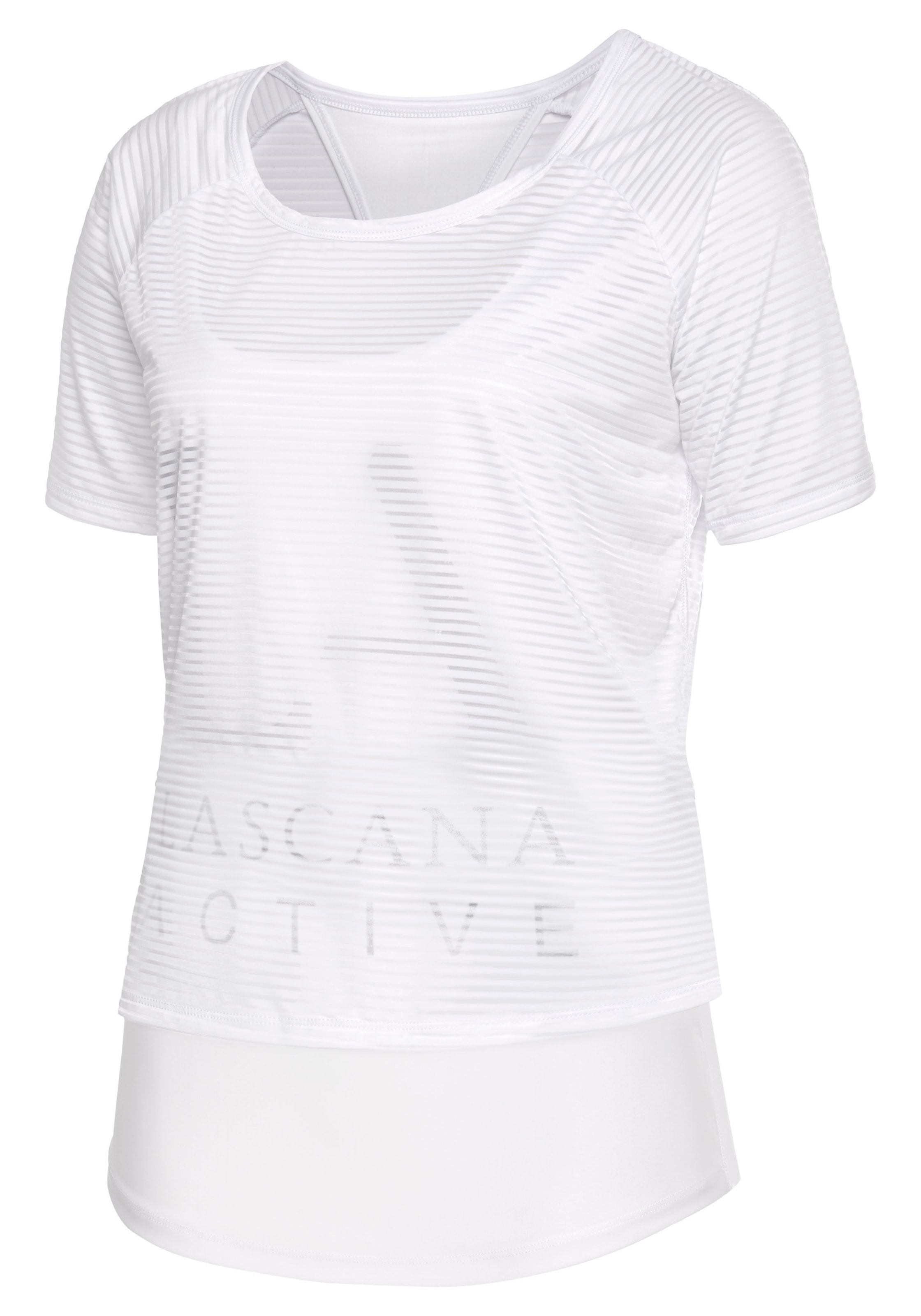 LASCANA ACTIVE Funktionsshirt 2 in 1 T-Shirt im Layer-Design