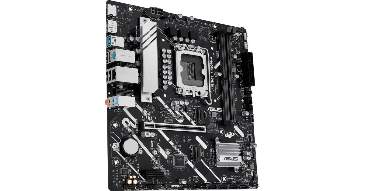 ASUSPRIME H810M-A-CSM socket 1851 moederbord  (RAID, Gb-LAN, Sound, µATX)