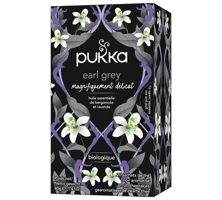 Thé Noir Gorgeous Earl Grey bio - 20 sachets - PUKKA