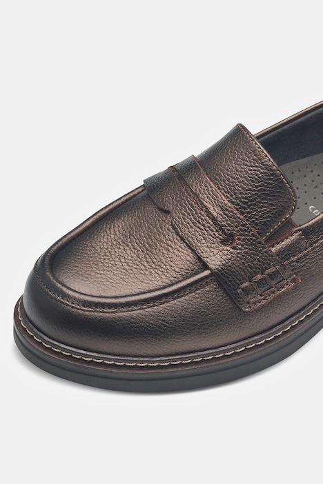 Tamaris Leder-Loafer, Zierspange, Wechselfußbett