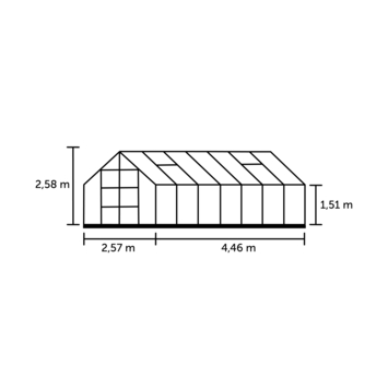 Tuinkas Royal Well Magnum 148 met 3mm tuindersglas
