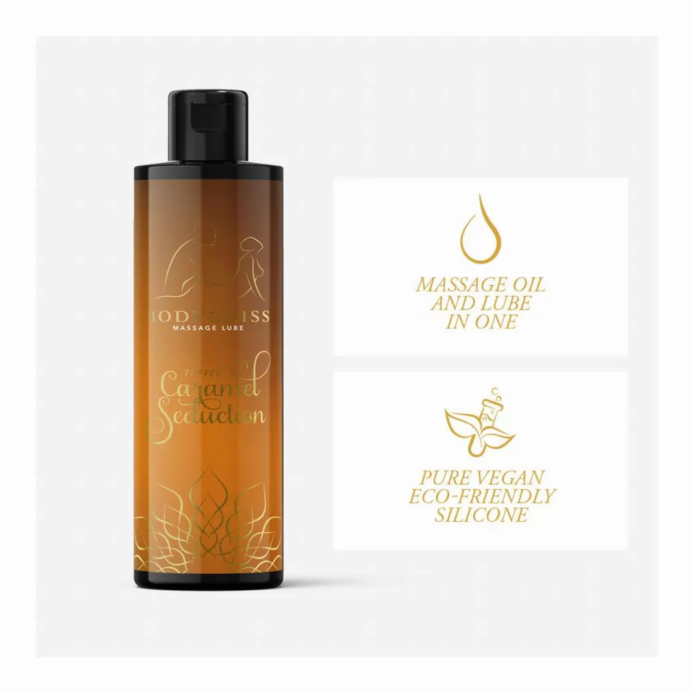 BodyGliss 2i1 oile & glidecreme, Toffee Caramel - 150 ml