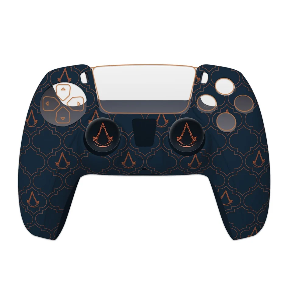 Assassin's Creed Mirage - Silicone Grip + Thumbstick Caps for PS5 Controller - Blue Logo