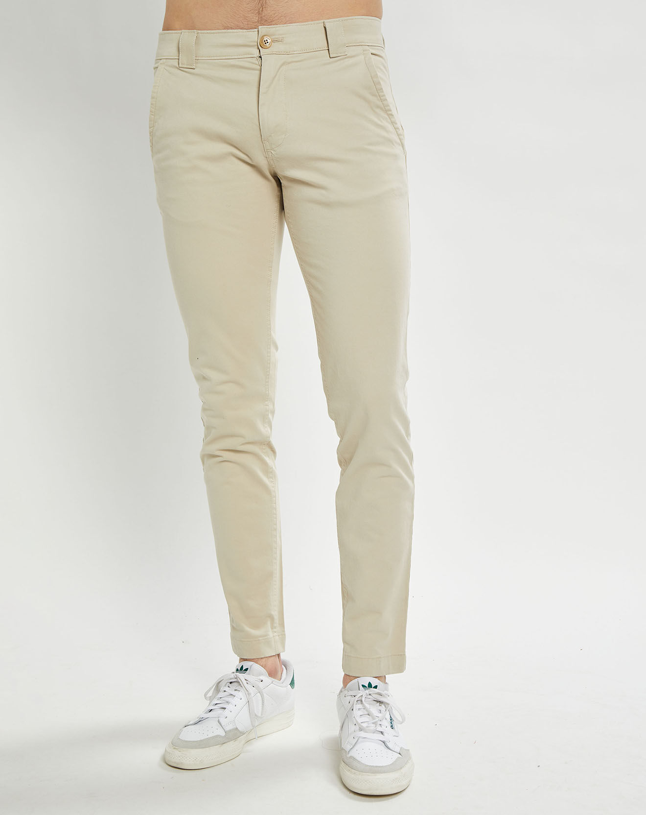 Tommy Jeans Pantalon chino Scanton beige clair