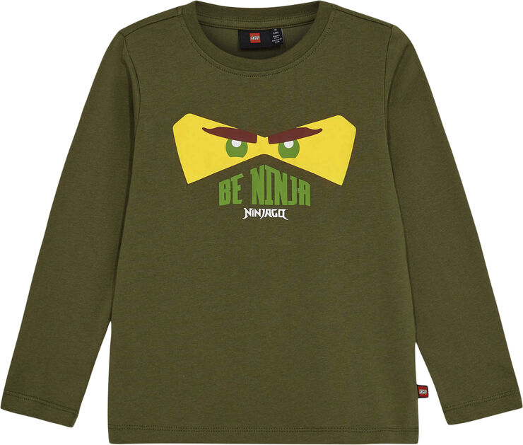 LEGO kidswear-LEGO børnetøj LWTANO 703 - T-SHIRT L/S Dark khaki