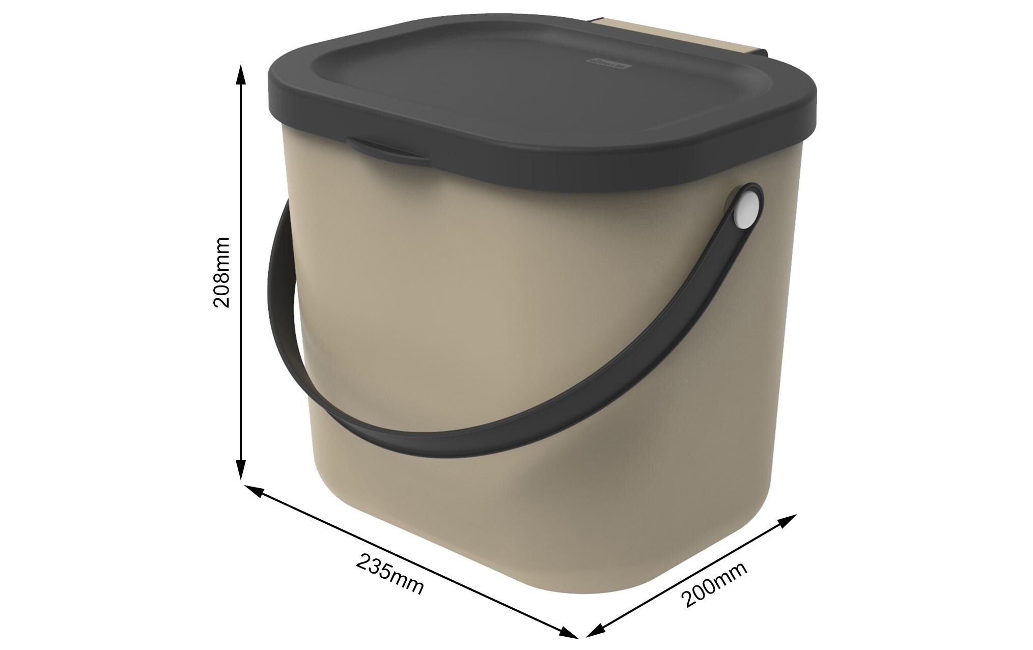 Recyclingbehälter Albula 6 l, CappuccinoRecyclingsystem in der Farbe Cappuccino