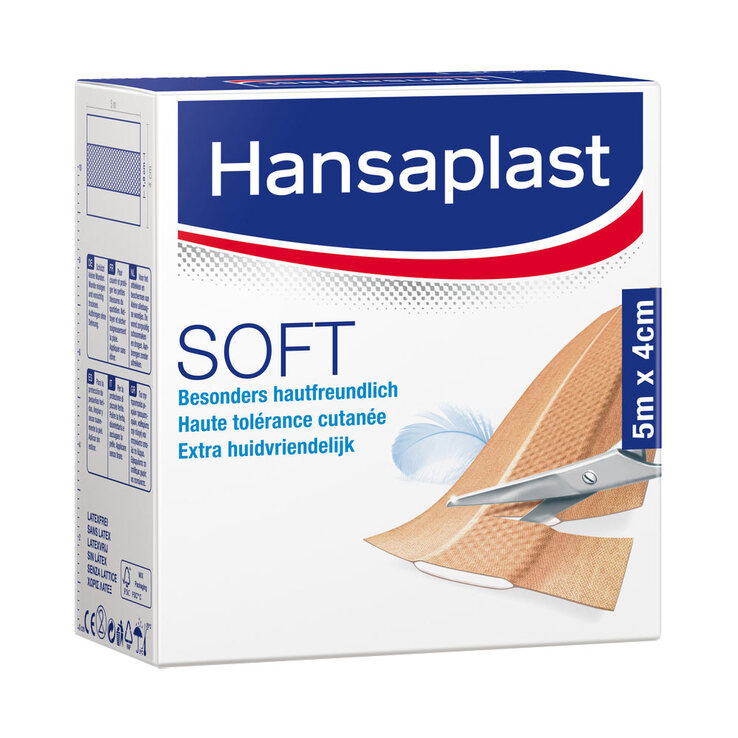 Hansaplast Soft Pflaster 5mx4cm Rolle, 1 St