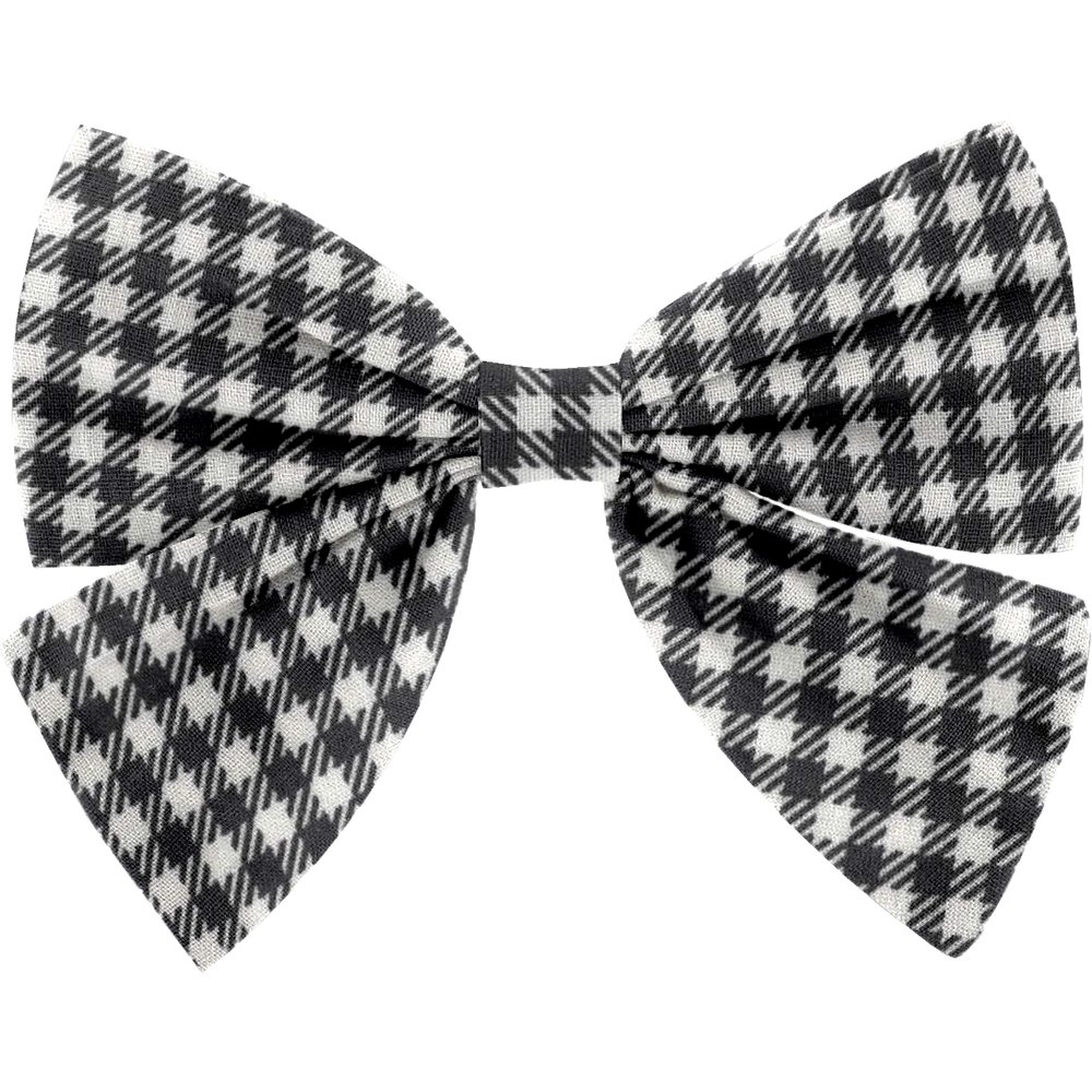 Barrette Noeud Papillon Vichy Noir