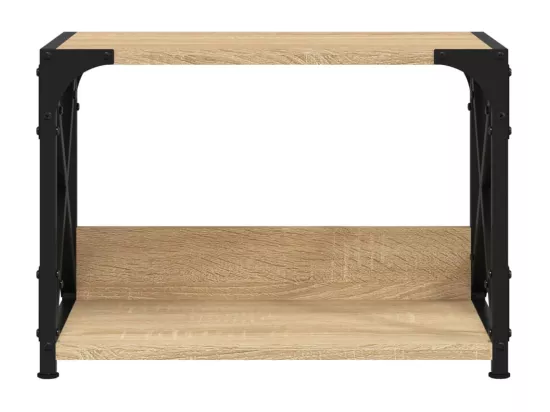 Support d'imprimante à 2 niveaux chêne sonoma 44x26x31,5 cm