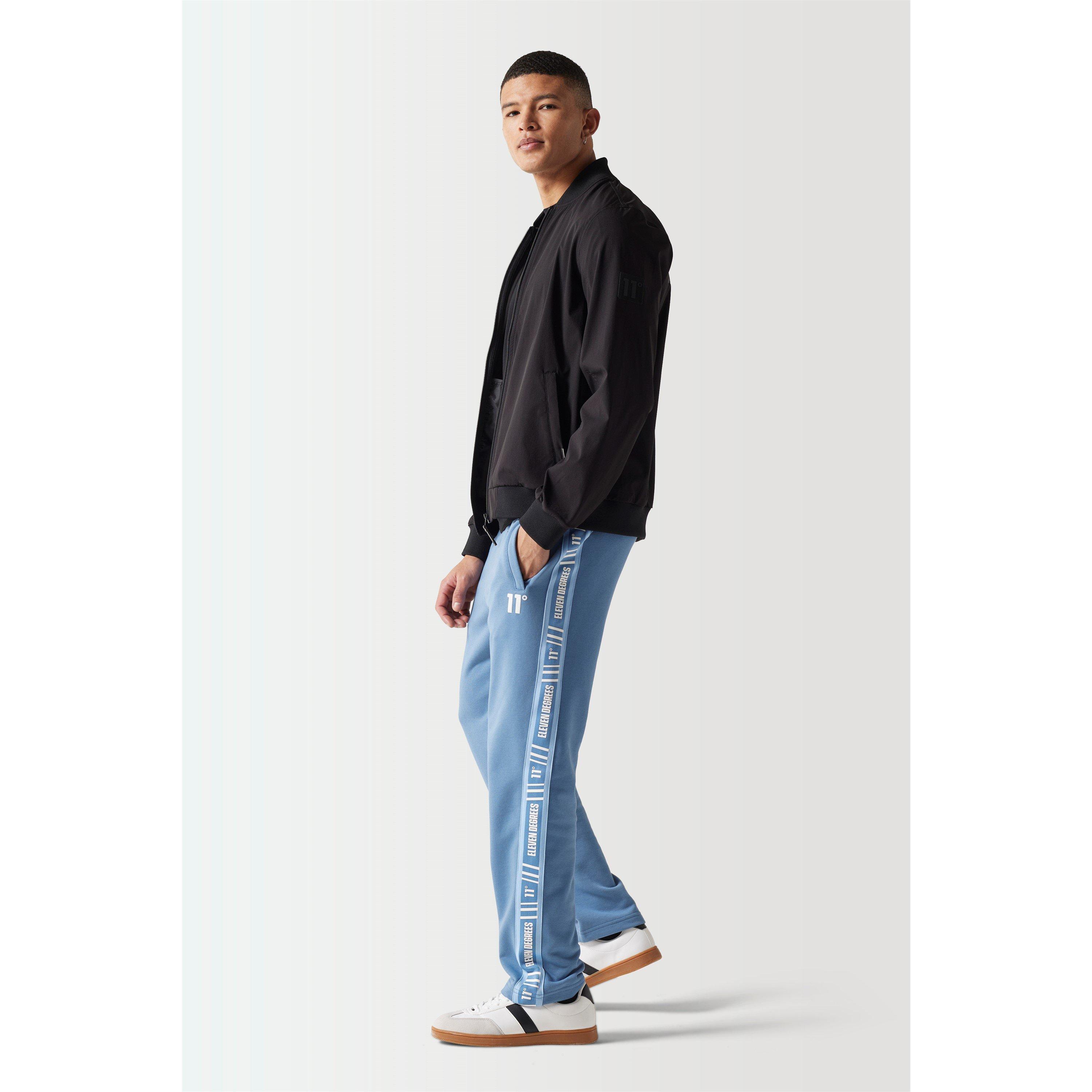 11 Degrees 11D Retro Taped Slim Fit Joggers Elemental Blue