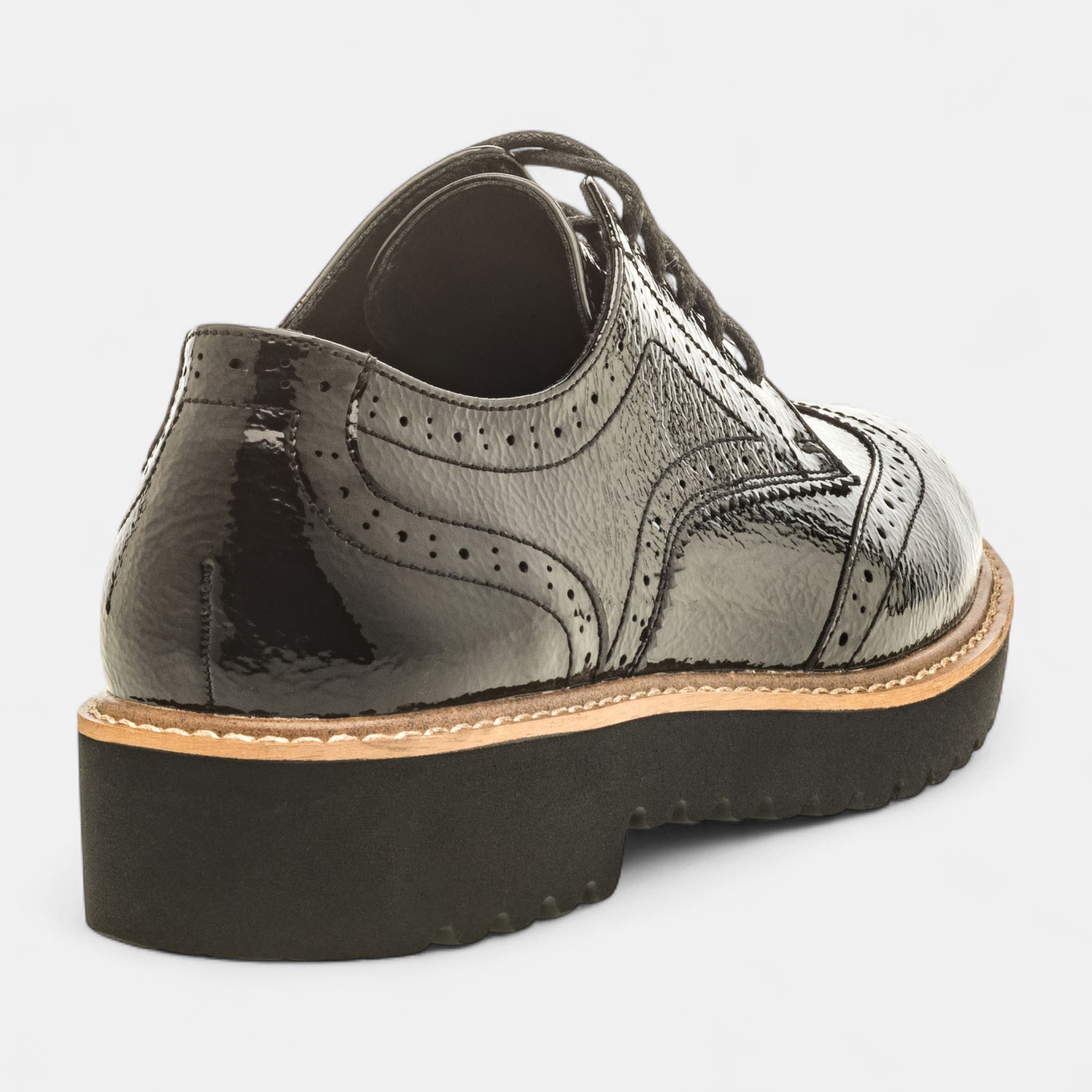 Derbies Femme noir vernis