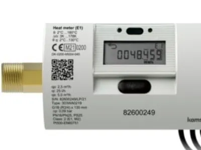Kamstrup Multical 303 0,6m3/h - Energimåler. Batteri, Wireless M-bus, Mwh,returløb,110mm,3/4