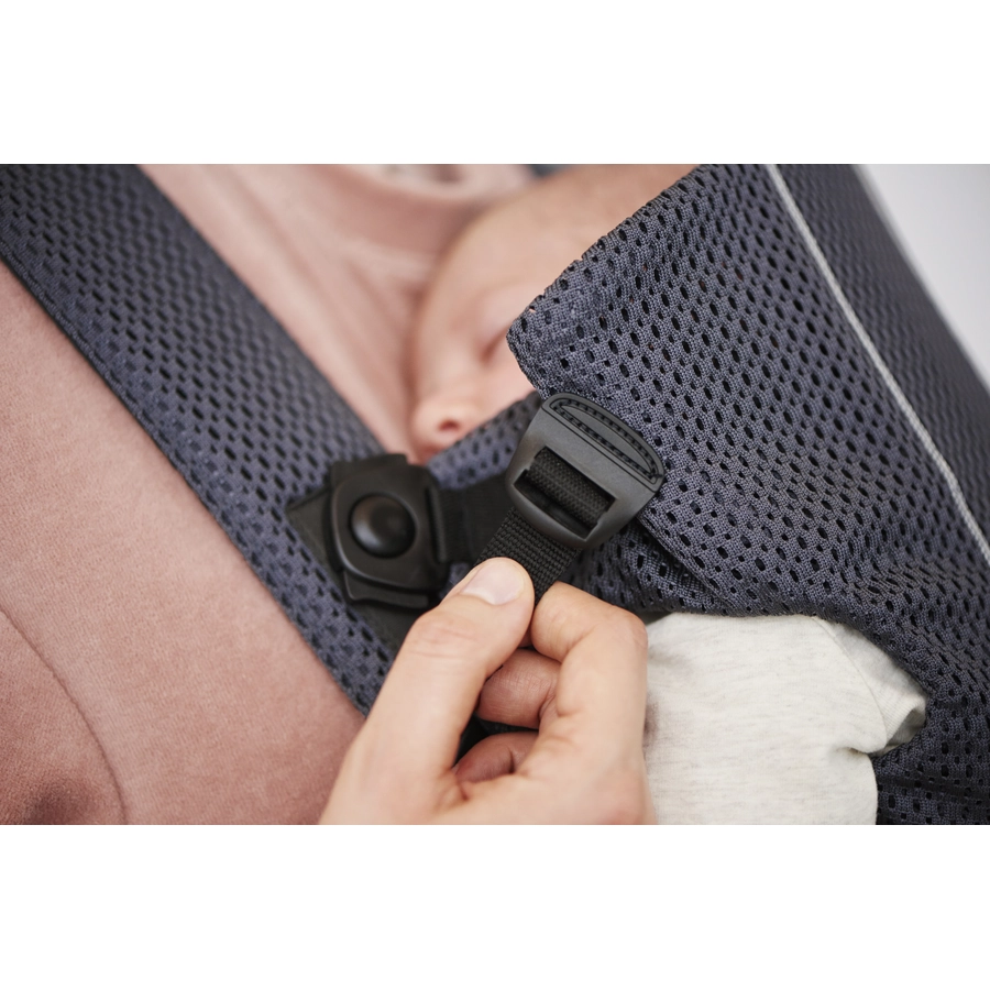 BABYBJÖRN Babytrage Mini Perlmuttrosa 3D Mesh