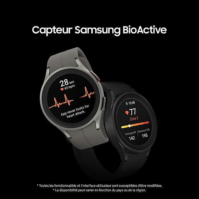 SAMSUNG - MONTRE CONNECTEE GPS GALAXY WATCH5 PRO 45 MM 4G
