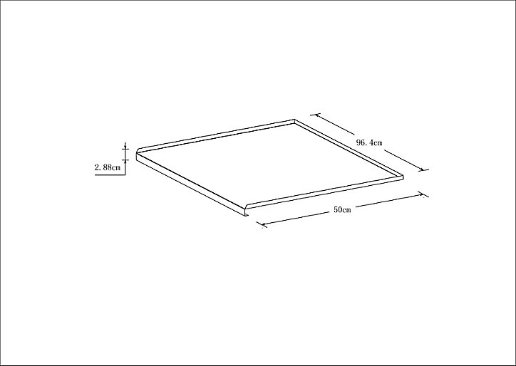 Revêtement pour meuble de cuisine GoodHome Sonchu métal l. 100 x P. 50 cm
