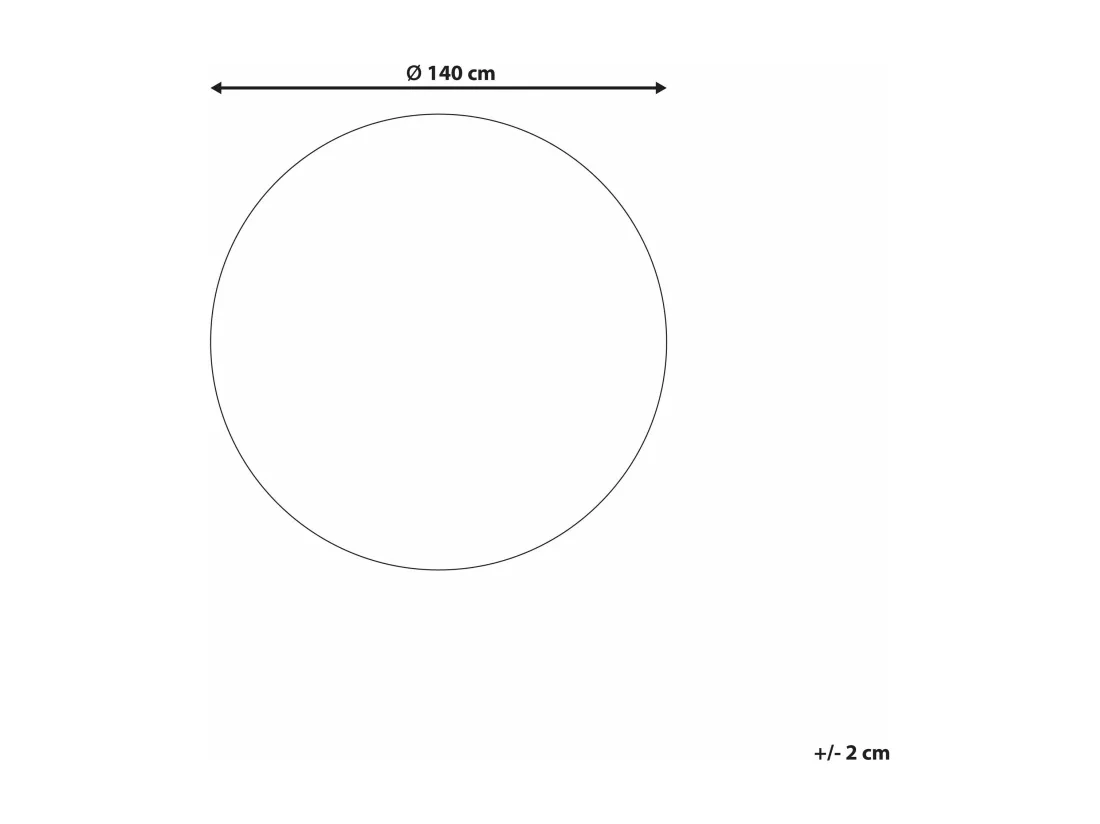 Tapis rond bleu CIDE