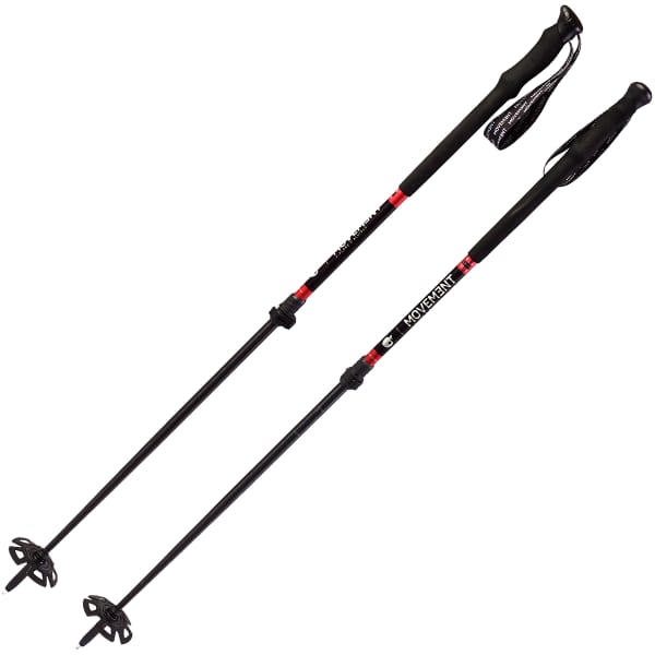 Bâton ski de randonnée MOVEMENT X-PLORE 2 ALU W BLACK/CARMIN
