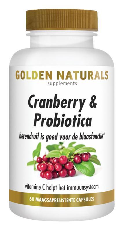 Golden Naturals Cranberry & Probiotica 60 Vegan Capsules