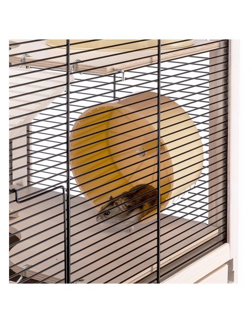 Ferplast Hamsterkooi Hamsterville - Dierenverblijf - 60x34x49 cm Houtkleur