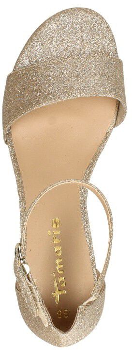 Tamaris Sandalen Hak goudkleur