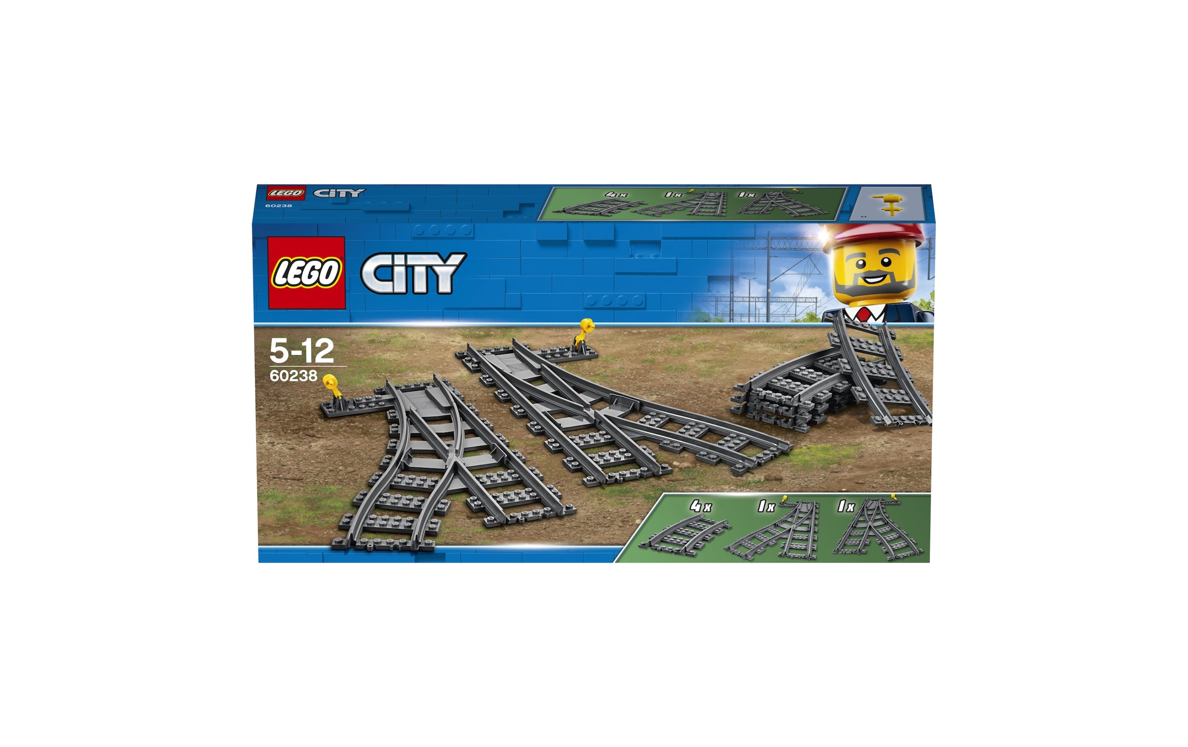 LEGO® Konstruktionsspielsteine »Weichen 60238«