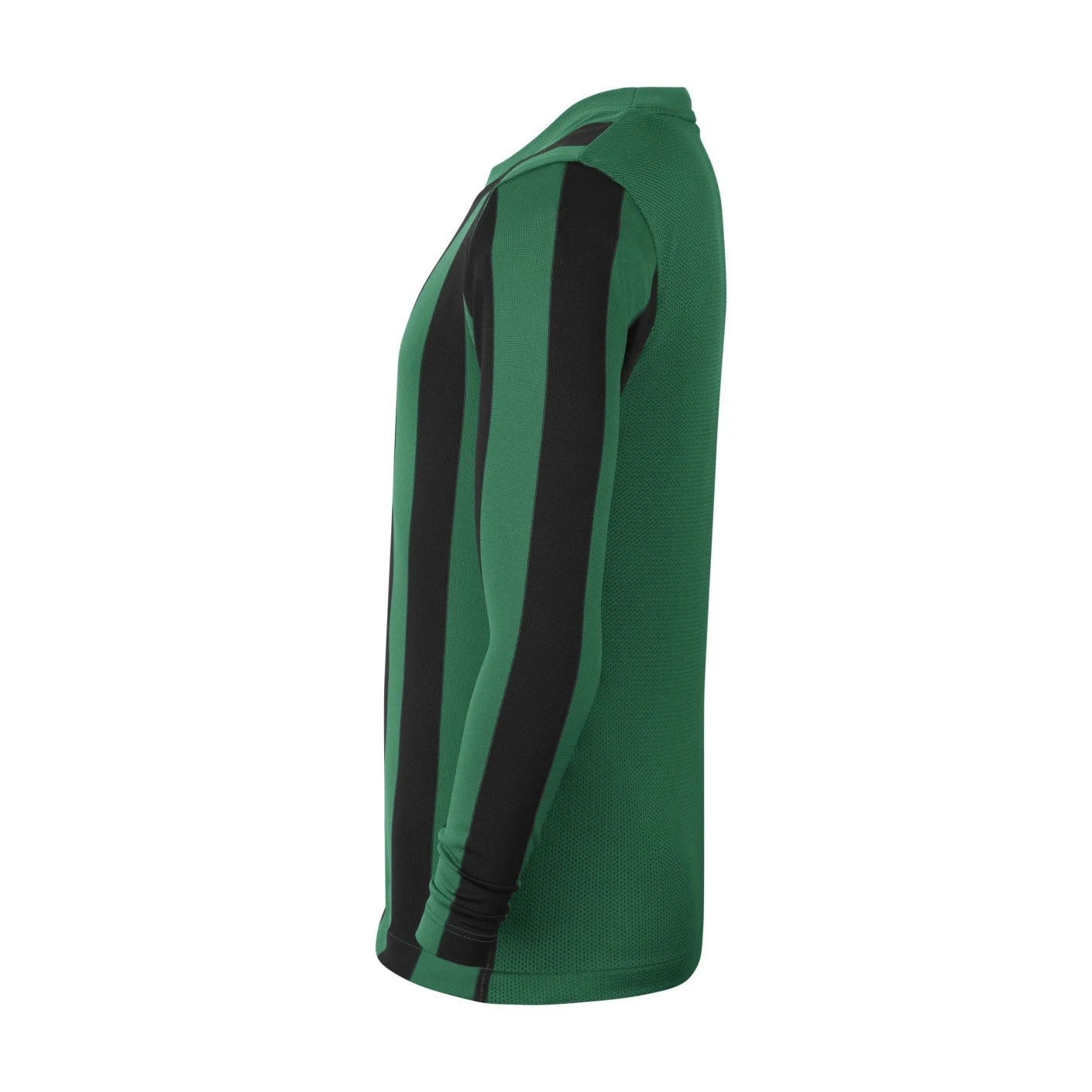 Nike Striped Division IV Voetbalshirt Lange Mouwen Kids Groen Zwart