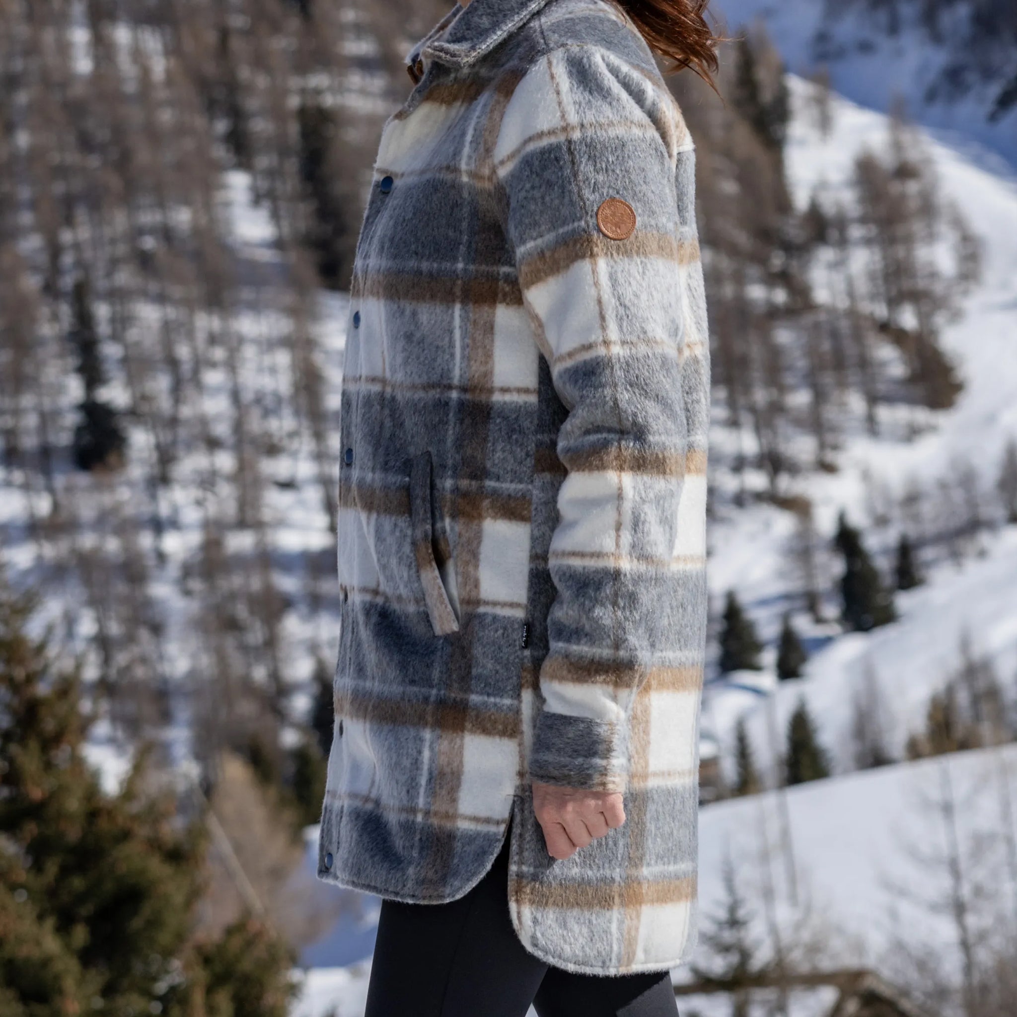 Frauen Jacke Marla Karo grey