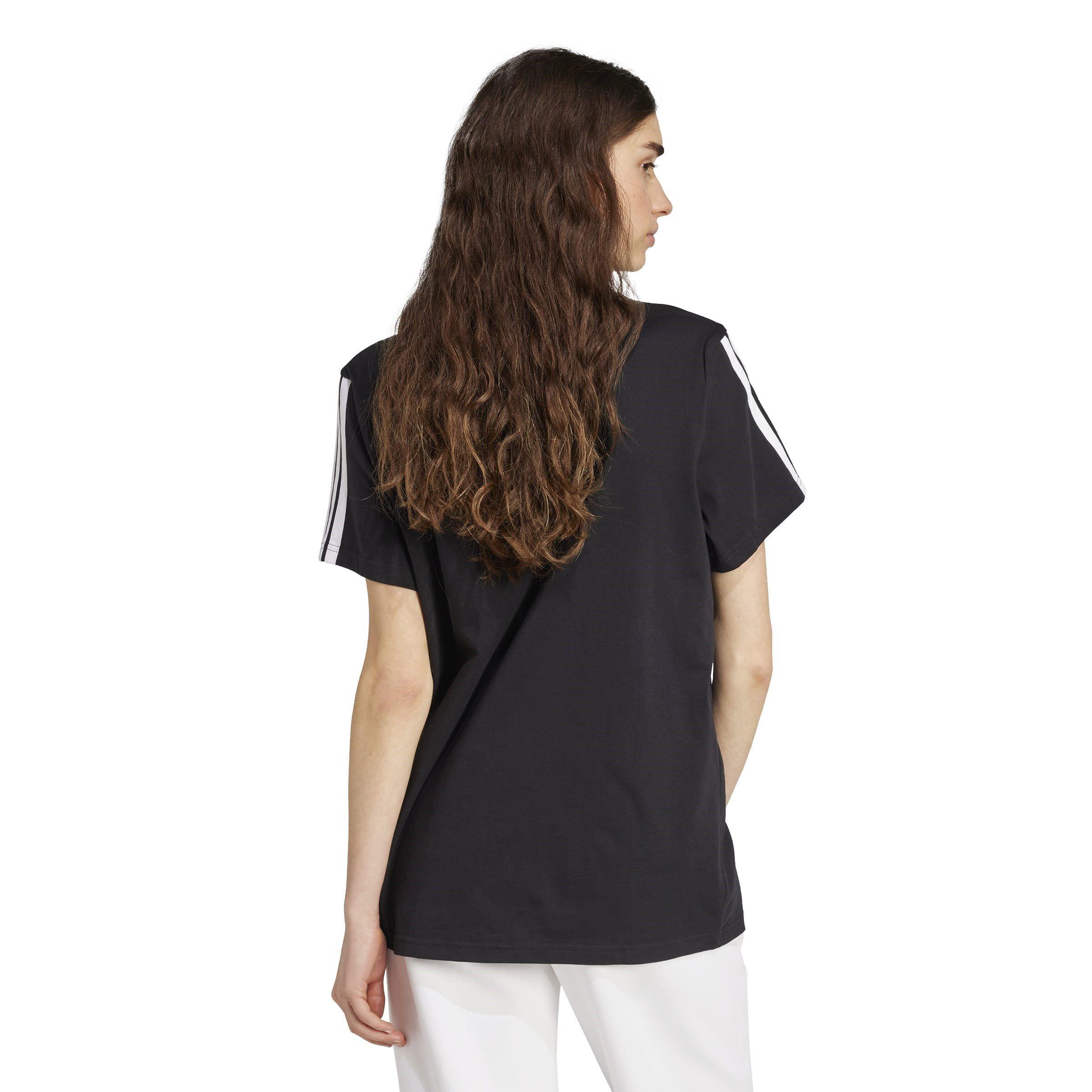 adidas Essentials 3 Stripe T-Shirt Womens