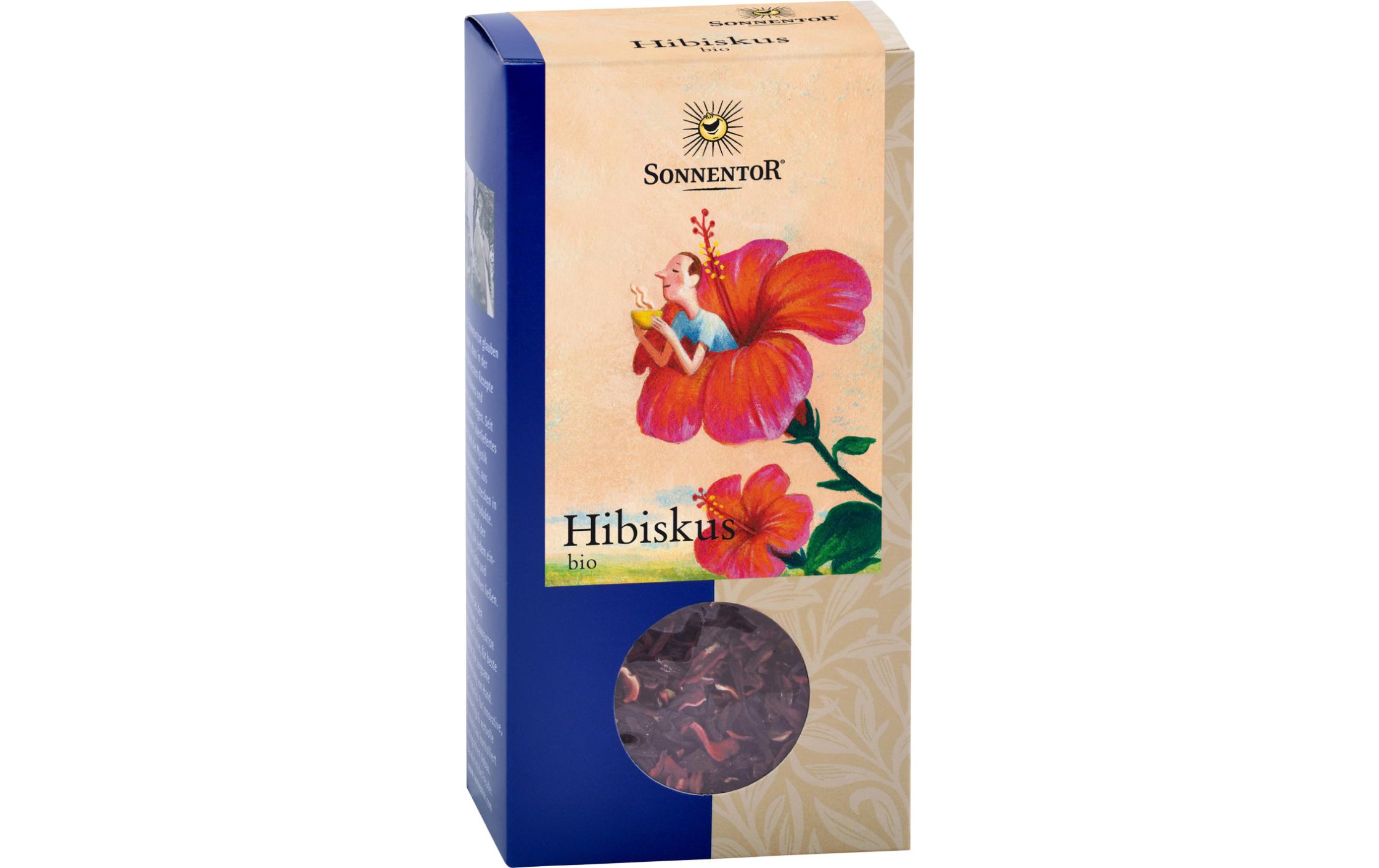 Teeblätter Bio Hibiskus-Tee lose Pack 80 gBio-Früchtetee