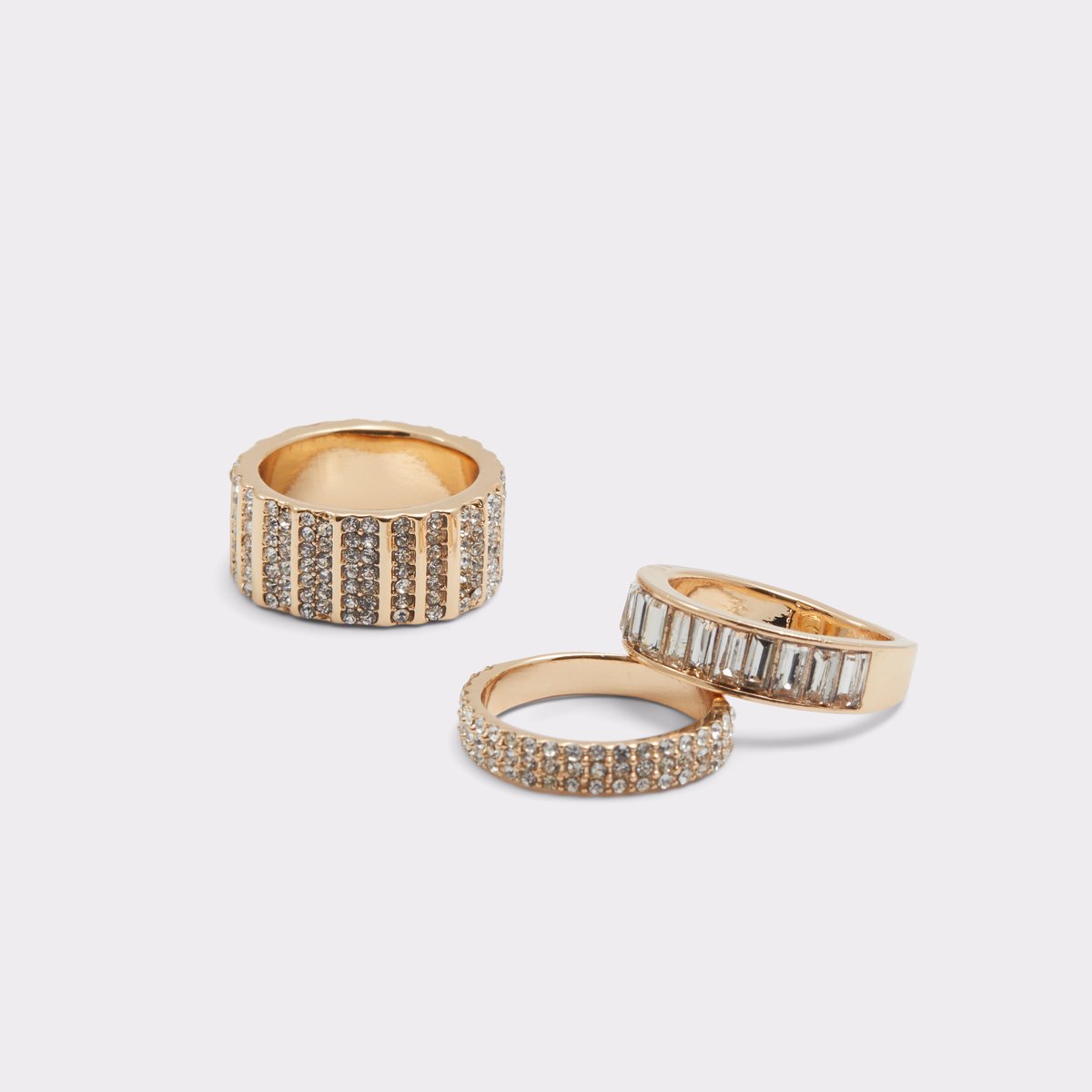 Taleraen Gold-Clear Multi Women Rings