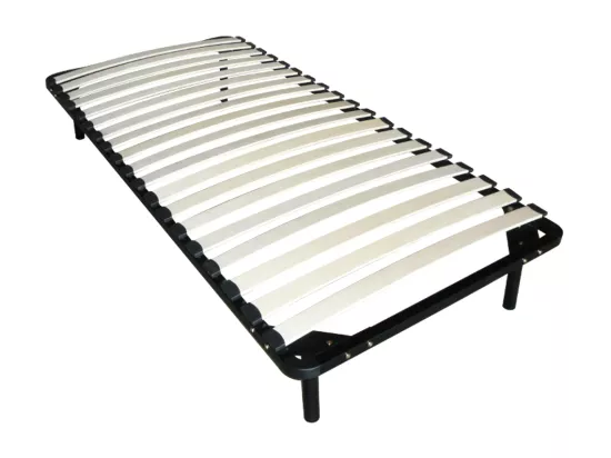 Ensemble 90 x 190 cm cadre à lattes + matelas ressorts et mémoire de forme ép.15cm - WOLKENLOS de YSMÉE