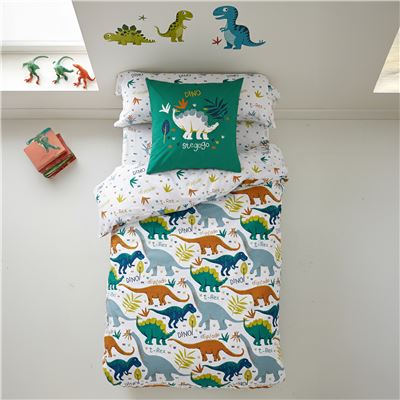 Linge de lit enfant dinosaures - BECQUET CRÉATION.