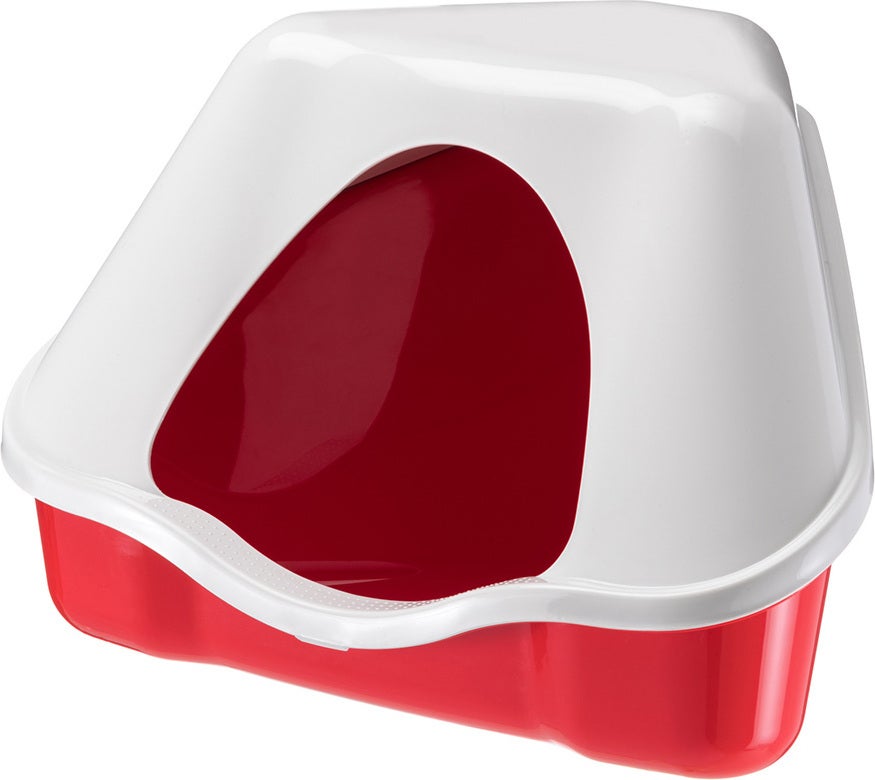 Ferplast konijnentoilet Nora rood 50 x 34 x 22 cm