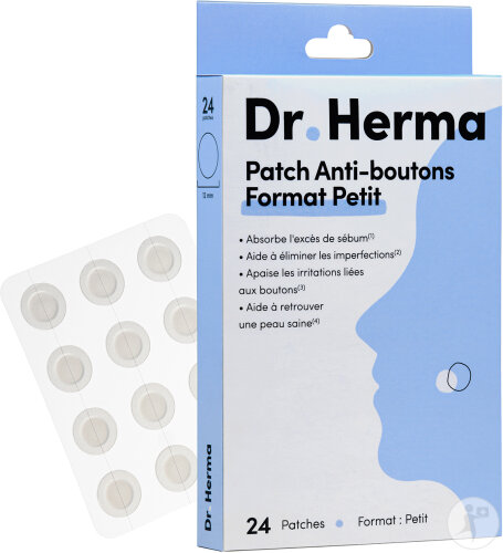 Dr. Herma Patch Anti-Boutons Format Petit 24 Patches