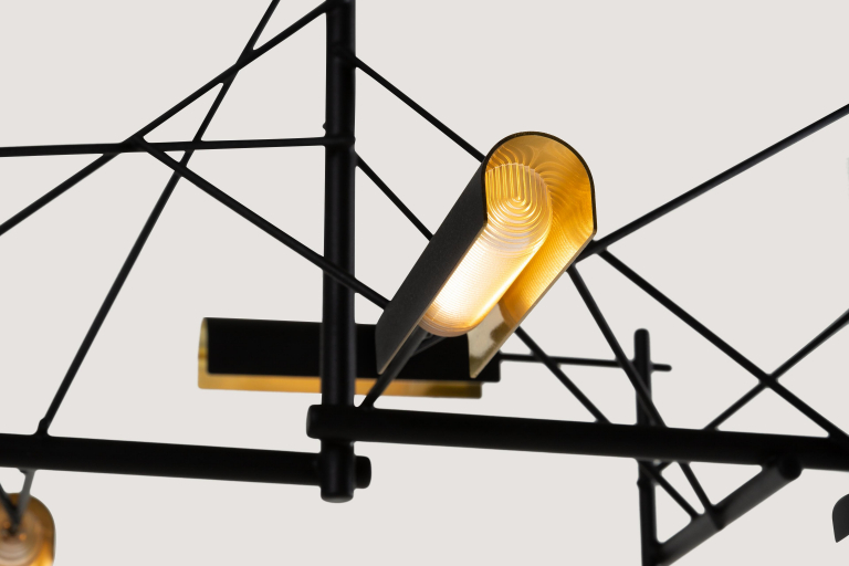 Moooi Tinkering 140 hanglamp LED zwart/messing