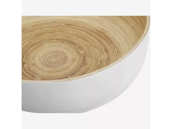 HABITAT - Saladier en bambou - 30 cm - Blanc - Lau