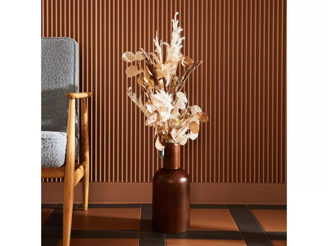Vase Amar brun foncé 34 x 15