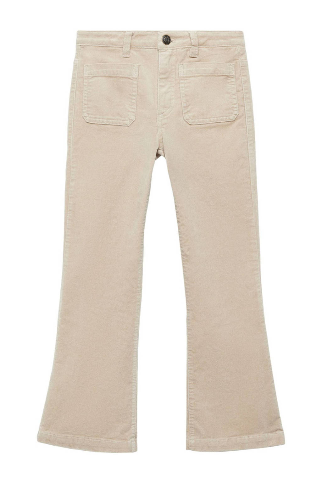Mango Kids flared casual broek beige