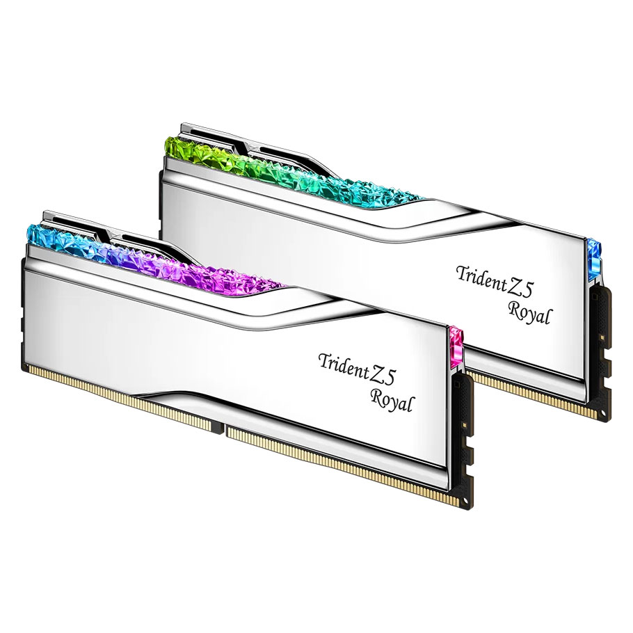 G.Skill Trident Z5 Royal 32 Go (2 x 16 Go) DDR5 6400 MHz CL32 - Argent