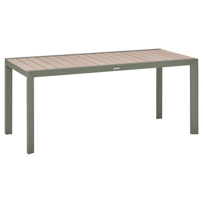 Table de jardin rectangulaire EVASION Lin / Vert laurier