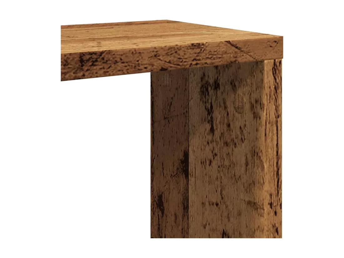Étagères cube murales 6 pcs vieux bois 30x15x30 cm