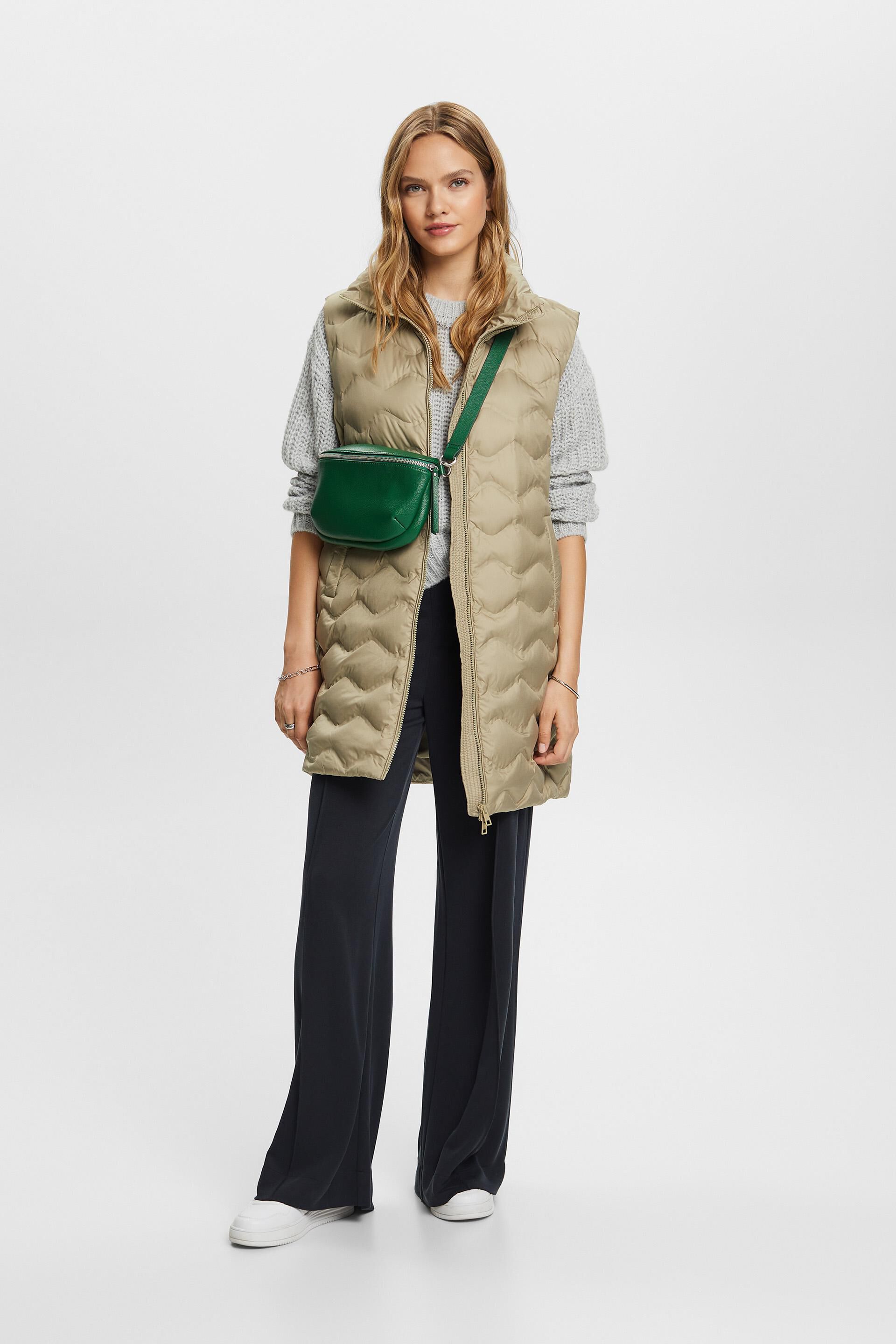 Recyclé gilet long matelassé