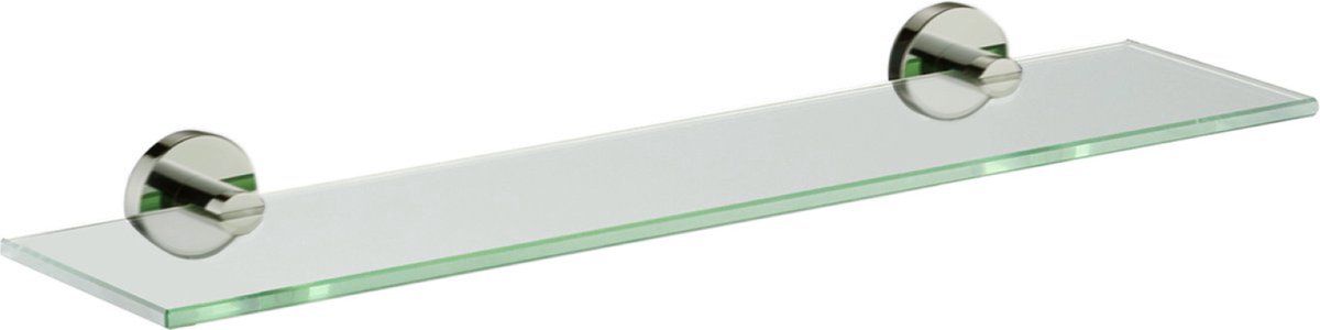 Plieger Vigo glazen planchet 50cm geborsteld chroom