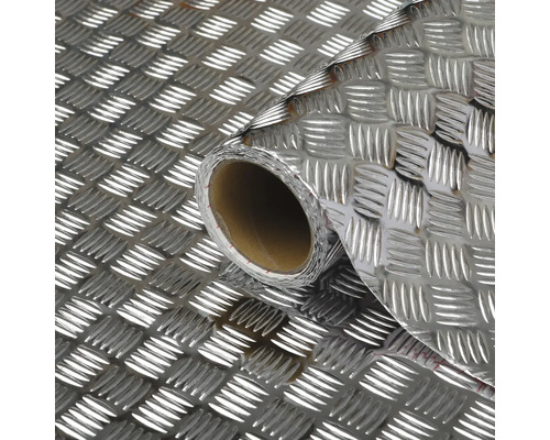 dc-fix® kleeffolie metalen traanplaat hoogglans zilver 45x150 cm