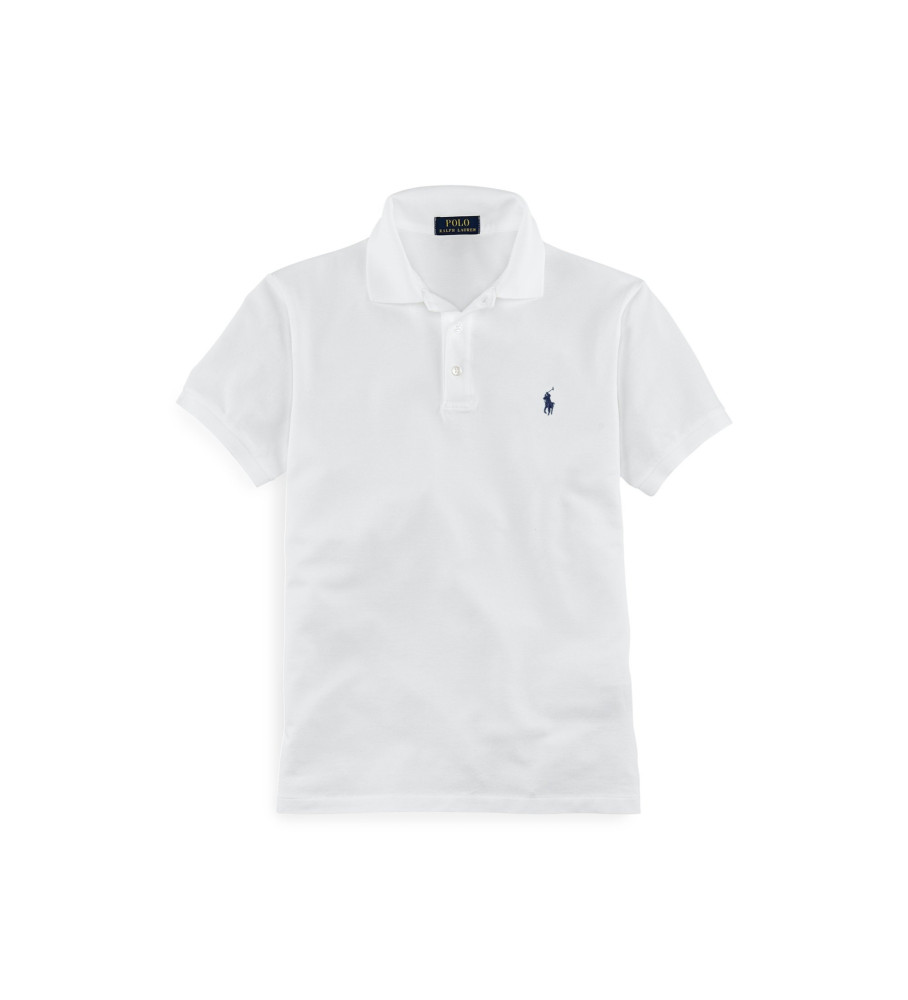 Polo Ralph Lauren Slim Fit Stretch Piqué, Branco
