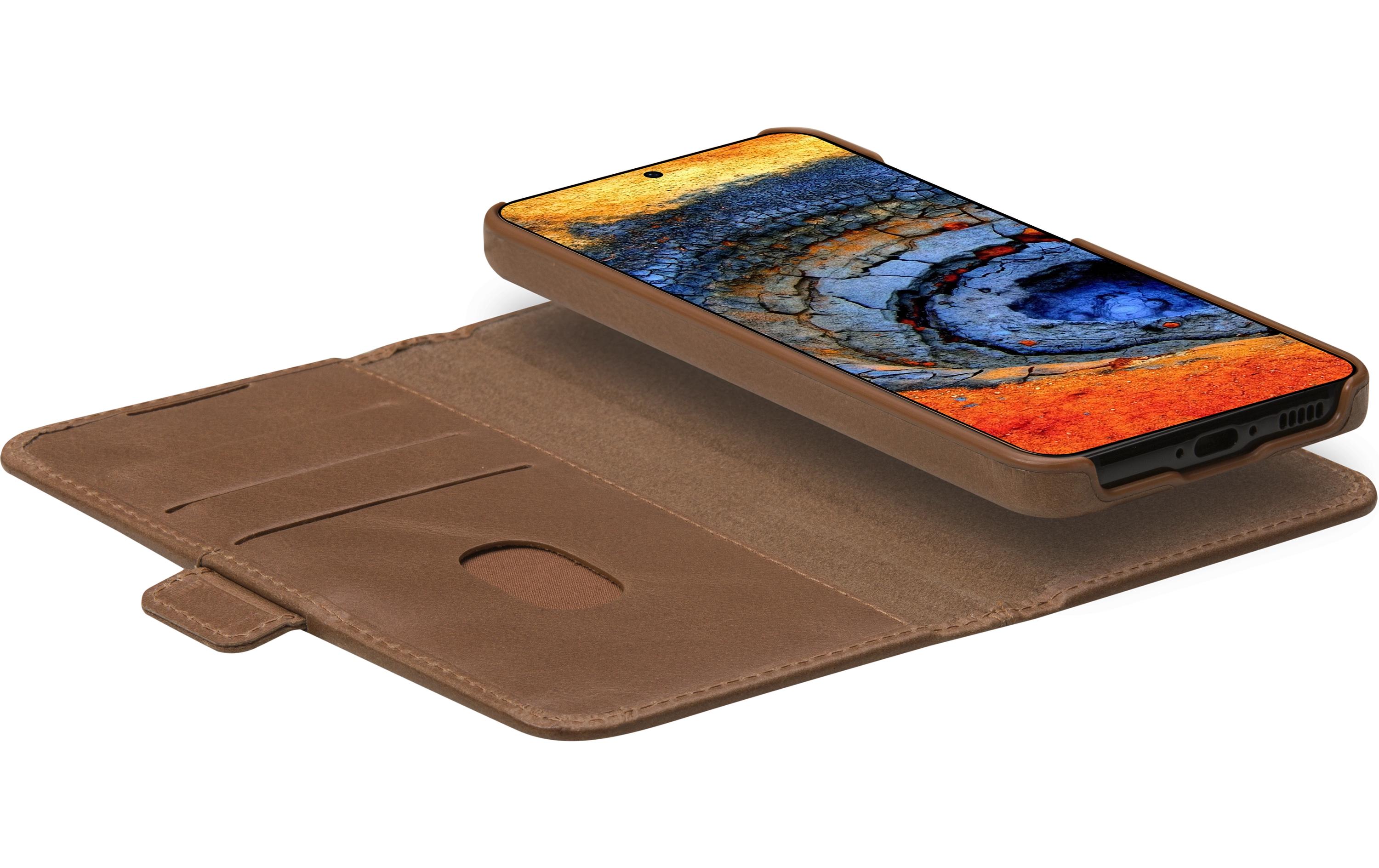 Book Cover Lynge Galaxy S25+ TanSchutzhülle für das Samsung Galaxy S25+