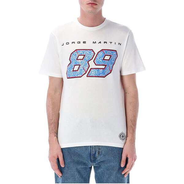 jorge martin - T-shirt 89 N°1 Blanc / Bleu