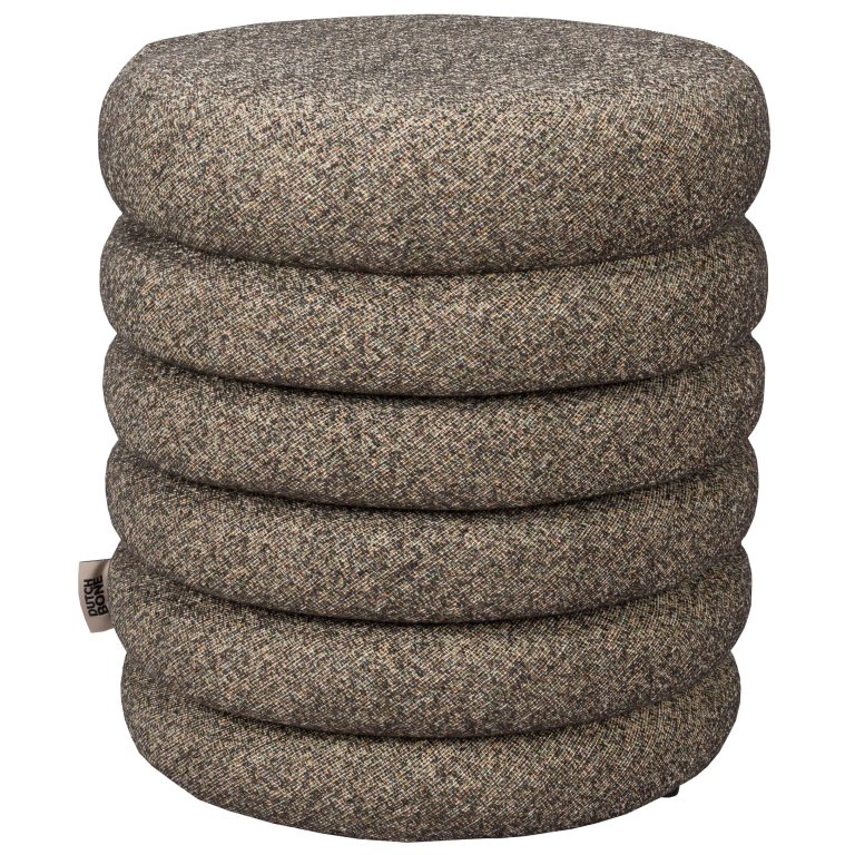 Dutchbone Fern poef zwart