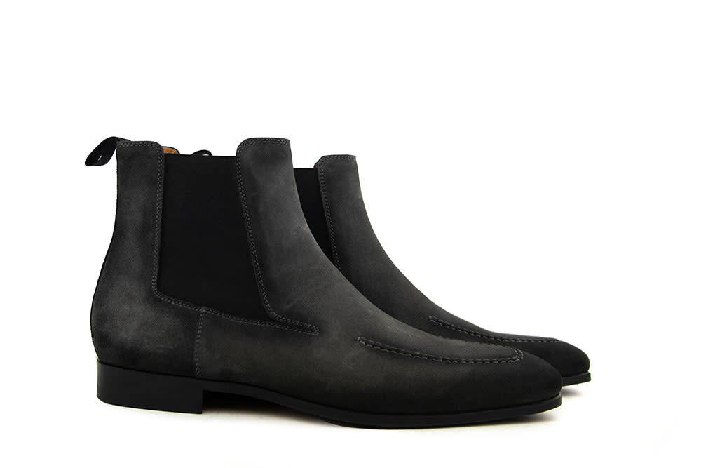 Magnanni Chelsea Boots Grey Black Crostidifu