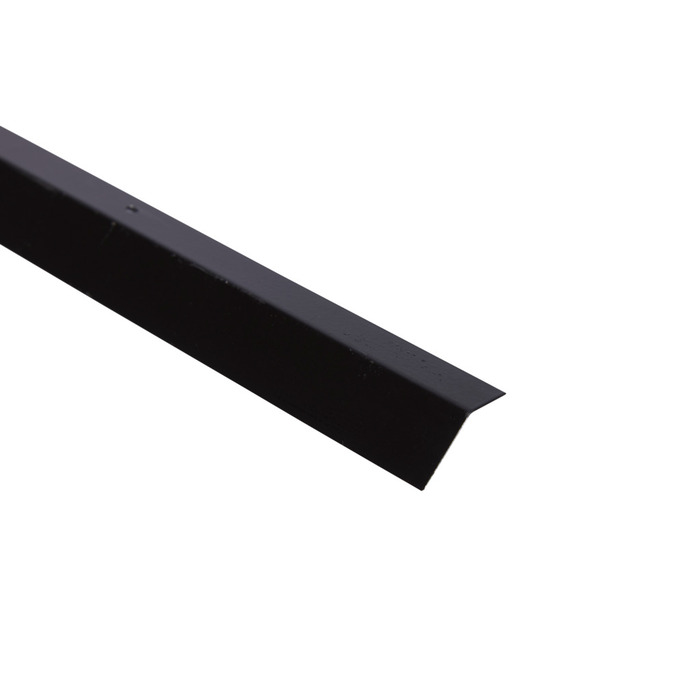 Sort profil med sneglekant 120 cm